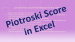 Aktienbewertungsvorlage fr den Piotroski F-Score in Excel
