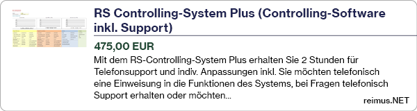 Excel Controlling-System Plus